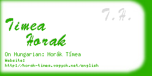 timea horak business card